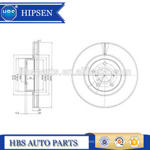 277mm Vorderachse Bremsscheibe OEM ATE 424145 Für SUBARU